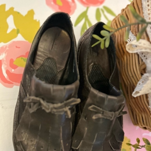 Born Brown Wingtip Tassel Fringe Kiltie Loafers Flats 8 1/2 - Picture 7 of 7